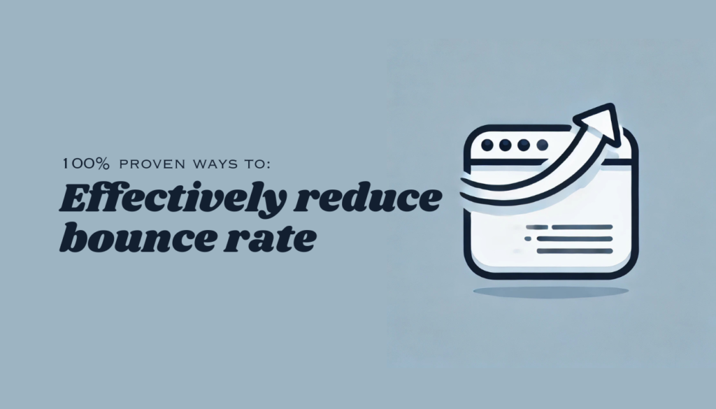 Simple Icon Illustrating Website Bounce Rate | Reduce Bounce Rate Tips