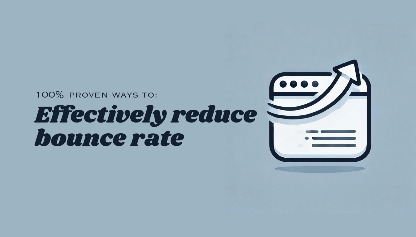Simple Icon Illustrating Website Bounce Rate | Reduce Bounce Rate Tips